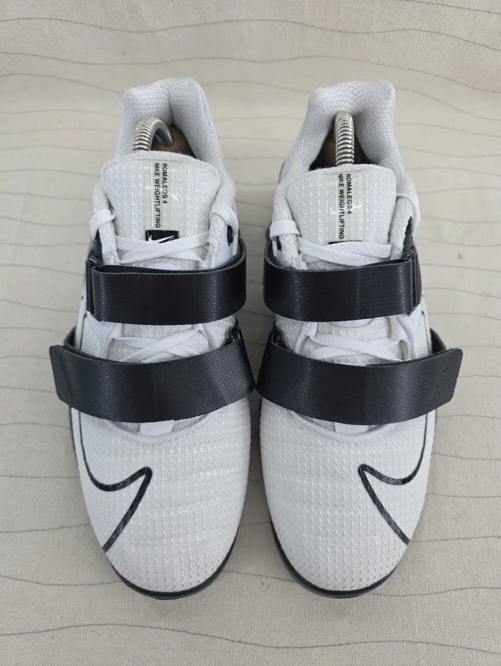 Nike Mens Romaleos 4 White Black Weightlifting Sneakers Shoes CD3463-101 Size 8